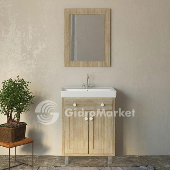 Фото товара Комплект мебели для ванной Velvex Alba 60 дуб сонома