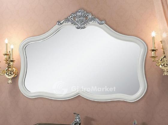 Фото товара Зеркало Tessoro Trocadero белое с серебром