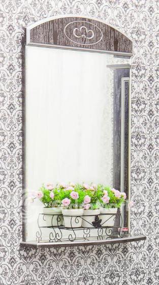 Фото товара Зеркало Sanflor Адель 55 венге/патина серебро