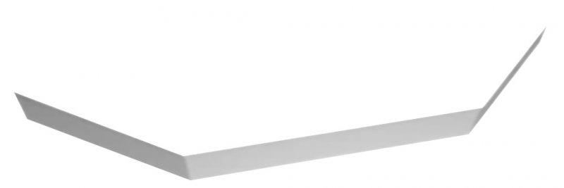 Cezares TRAY-S-P-100-SCR-W Экран полуподиум из искусственного мрамора пятиугольный 1000х1000х135, белый (Bianco)
