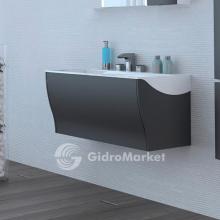 Фото товара Комплект мебели для ванной Акватон Ондина 80 графит