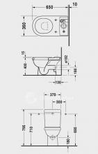 Фото товара Чаша унитаза моноблока Duravit Happy D 017209