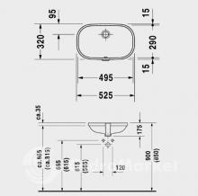 Фото товара Раковина Duravit D-Code 033849