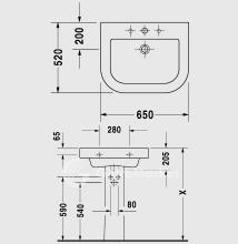 Фото товара Раковина Duravit Happy D . 041765