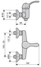 Фото товара Смеситель для душа Emmevi Melody CR 11002