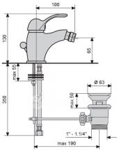 Фото товара Смеситель для биде Emmevi Melody CR 11004