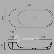 Фото товара Раковина Catalano Sistema C Sfera 1110AC3N00