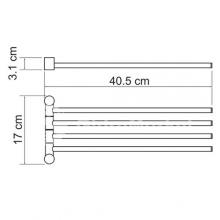 Фото товара Держатель полотенец Wasserkraft K-1034