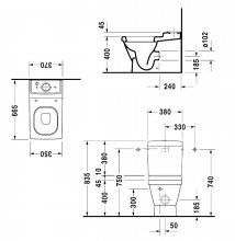 Фото товара Унитаз-компакт Duravit 2nd Floor 210609