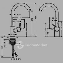 Фото товара Смеситель для кухни Hansgrohe Talis S 14870000