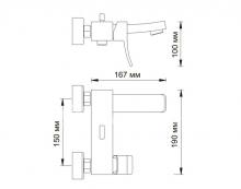 Фото товара Смеситель для ванны Wasserkraft Exter 1601