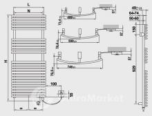 Фото товара Электрический полотенцесушитель Arbonia Bagnotherm Oval Watt BTOW 180 750