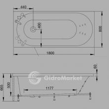 Фото товара Акриловая ванна Westerbergs Motion 160 SQ