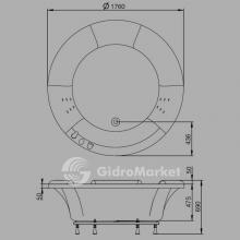 Фото товара Акриловая ванна Westerbergs Pacific 175 Round