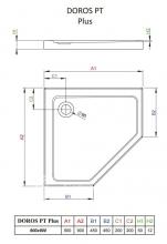 Фото товара Поддон акриловый Radaway Doros PT 90x90 SDRPT9090-01