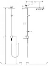 Фото товара Душевая система Hansgrohe Raindance Connect Showerpipe 240 (27164000)