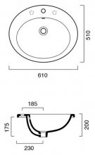 Фото товара Раковина Catalano Sottopiano Incasso 1JOIN00