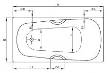 Фото товара Стальная ванна Bette Form Safe 3710 2GR, AD, PLUS, AR