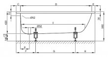 Фото товара Стальная ванна Bette Form Safe 3800 2GR, AD, PLUS, AR