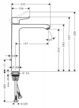 Фото товара Смеситель для раковины Hansgrohe Metris 31082000