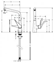 Фото товара Смеситель для кухни Hansgrohe Metris 14822000