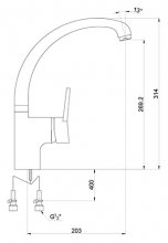 Фото товара Смеситель для кухни Timo Junior-Inox 1906F