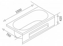 Фото товара Ванна Appollo TS-1502Q