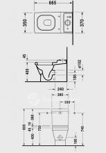 Фото товара Унитаз-компакт Duravit 2nd Floor 210609