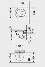 Фото товара Унитаз подвесной Duravit Starck 3 (220209)