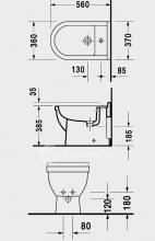 Фото товара Напольные биде Duravit Starck 3 223010