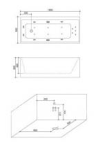 Фото товара Акриловая ванна Grande Home Zwinger WB 239/B6