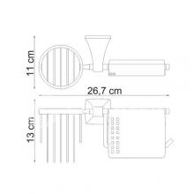 Фото товара Держатель туалетной бумаги и освежителя Wasserkraft Wern K-2559