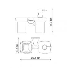 Фото товара Держатель дозатора и стакана Wasserkraft Wern K-2589