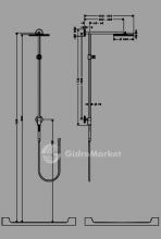 Фото товара Душевая система Hansgrohe Raindance Connect Showerpipe 240 (27164000)