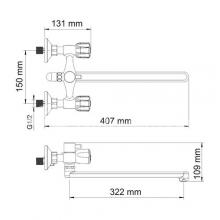 Фото товара Смеситель для ванны Wasserkraft Amper 2902L