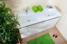 Фото товара Комплект мебели для ванной Бриклаер Мадрид 120 D Светлая лиственница