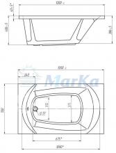 Фото товара Акриловая ванна 1MarKa Marka One Elegance 120х70