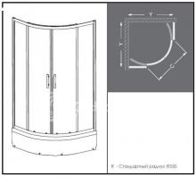 Фото товара Душевой уголок Roltechnik SaniPro HGRD2/900