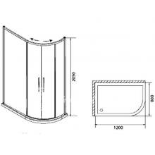 Фото товара Душевой уголок Edelform Moderato EF-7070T R