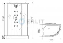 Фото товара Душевая кабина Erlit ER4512PL-C4