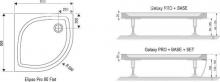 Фото товара Поддон для душа Ravak ELIPSO PRO-90 Flat