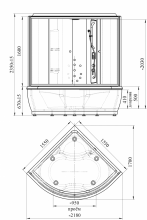 Фото товара Душевой бокс Радомир Калифорния 2