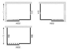 Фото товара Душевой уголок Roltechnik Kinedoor KID2+KIB 130х100