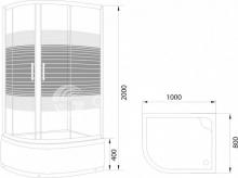 Фото товара Душевой уголок Luxus Lang L013