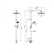 Фото товара Душевая стойка Iddis Elansa shower ELASB3FI76