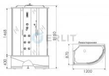 Фото товара Душевая кабина Erlit ER5512TPL-S3