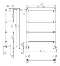 Фото товара Водяной полотенцесушитель Margaroli 442 (Standard wall brackets SC0000AA26)