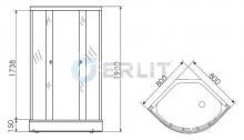 Фото товара Душевой уголок Erlit ER0608-C4