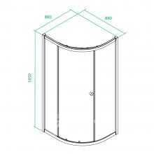 Фото товара Душевой уголок Iddis Mirro M20R099i23