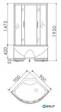 Фото товара Душевой уголок Erlit ER0509T-C4
